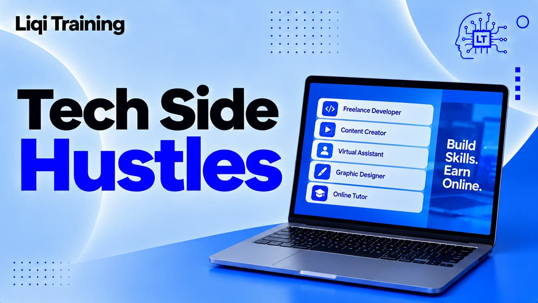 Image; 10 Tech Side Hustles to Earn Extra Income From Home: Liqi Training